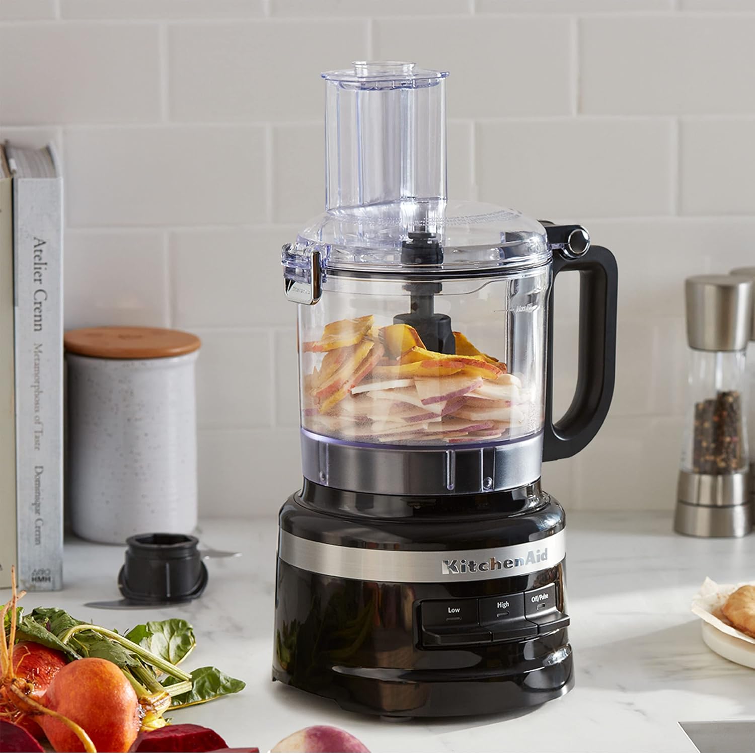 KitchenAid KFP0718CU Food Processor, 7 Cup, Contour Silver