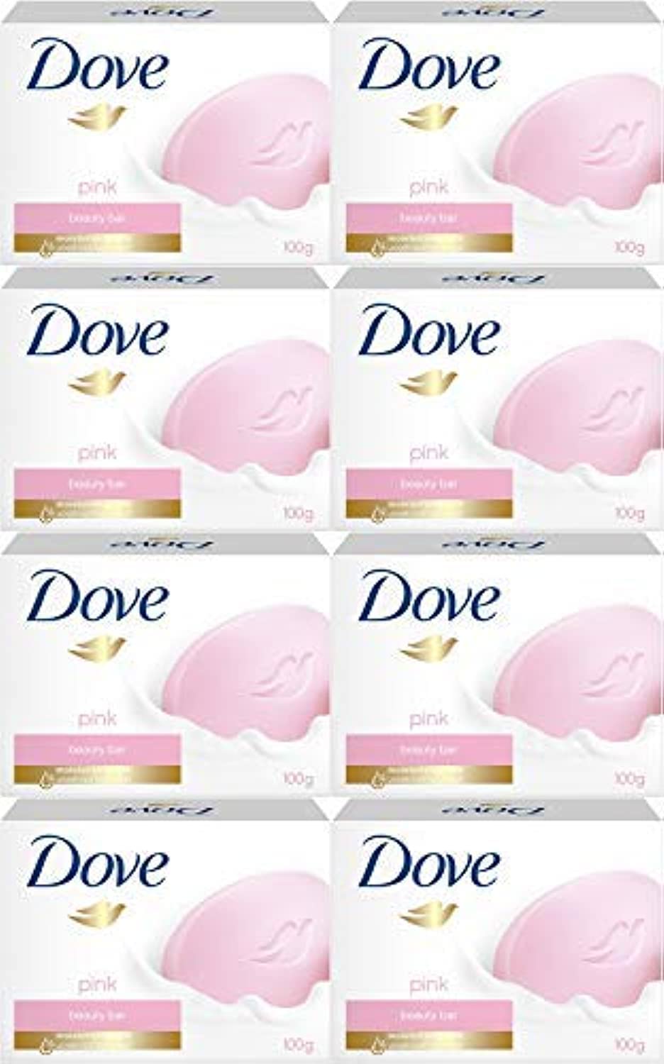 Dove Beauty Bar Gentle Skin Cleanser Pink 6 Bars Moisturizing for Gentle Soft Skin Care More Moisturizing Than Bar Soap 3.75 oz