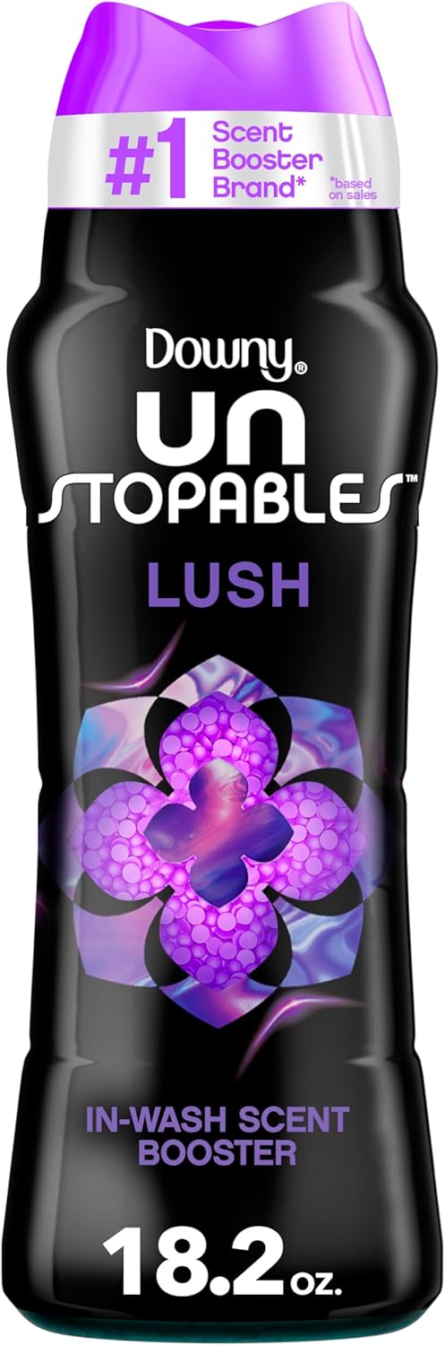 Downy Unstopables In Wash Scent Booster Beads, Fresh Scent, 24 oz, Downy Scent Booster Beads, Unstoppable Laundry Beads, Odor Protection