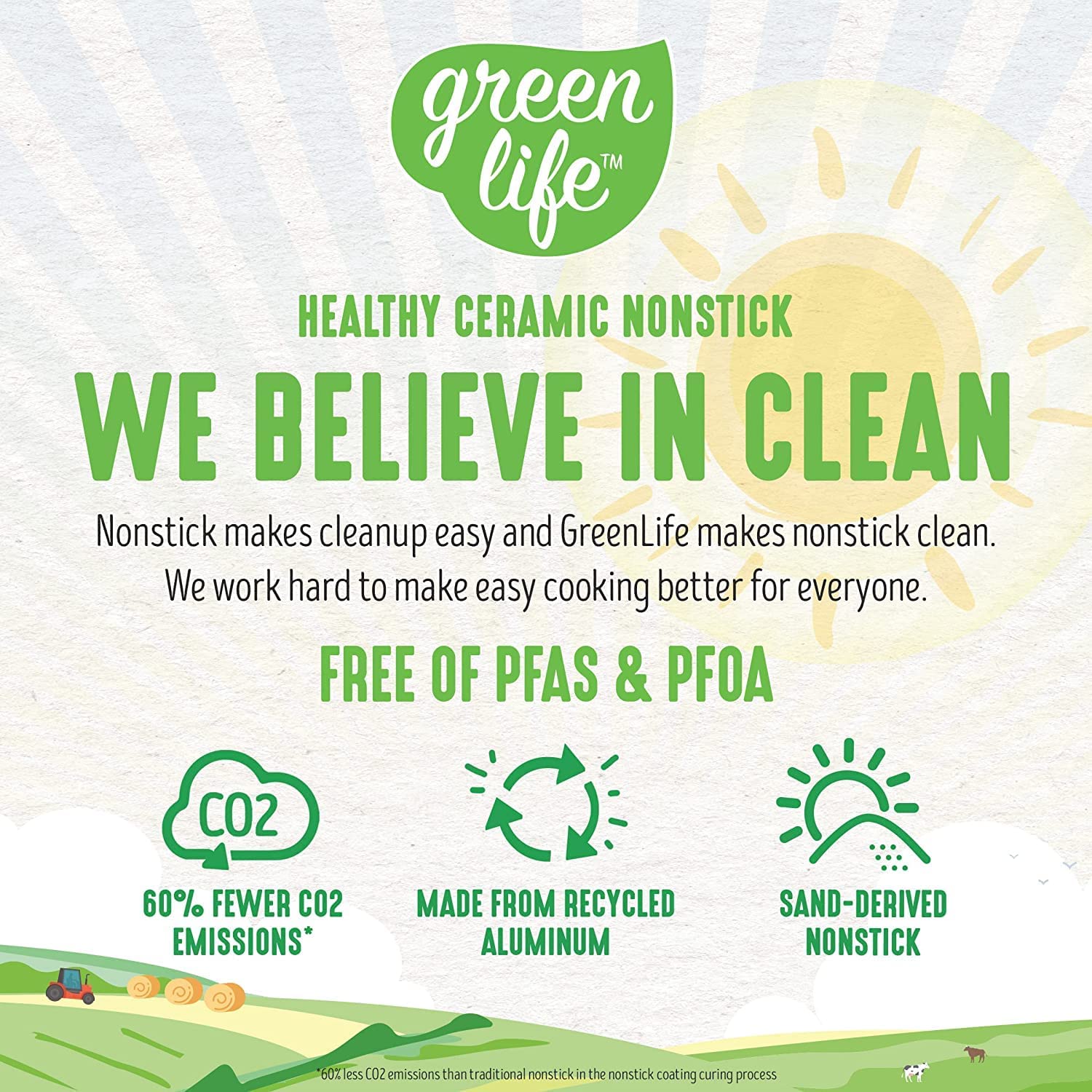 Ceramic non-stick 12-piece pan set