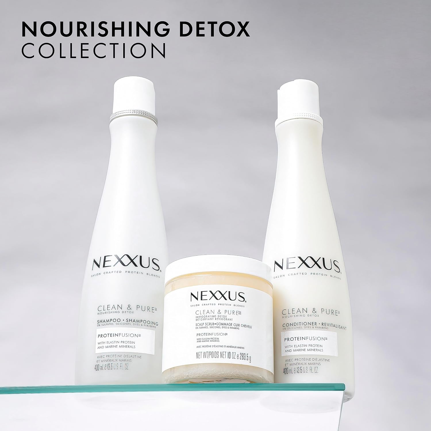 Nexxus Sulfate-Free Hair Scrub Exfoliating Scalp Scrub To Nourish & Clarify Silicone, Dye, & Paraben Free Hair Scrub 10 oz