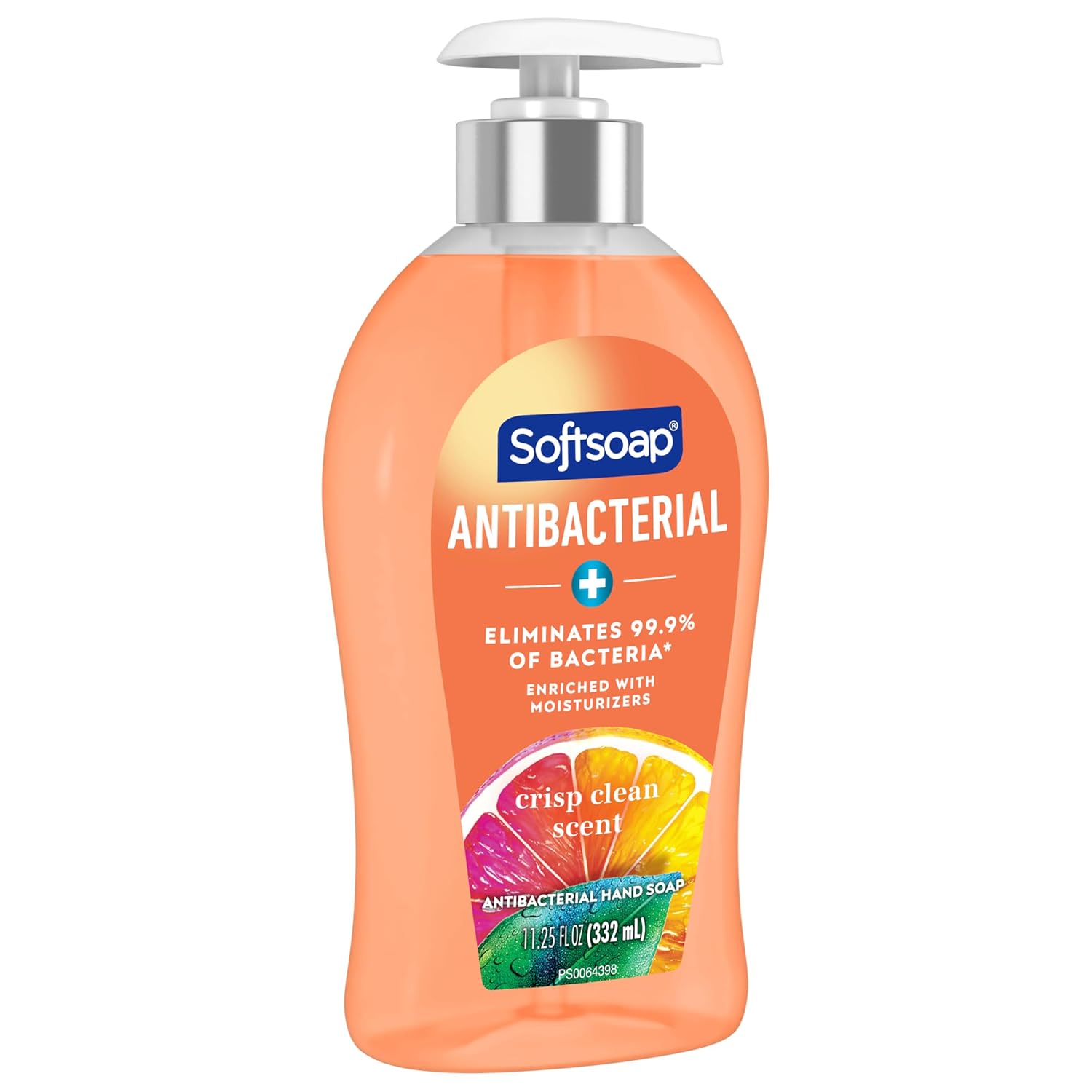 Softsoap Antibacterial Liquid Hand Soap, Fresh Citrus Scent Hand Soap, 11.25 Ounce, 6 Pack
