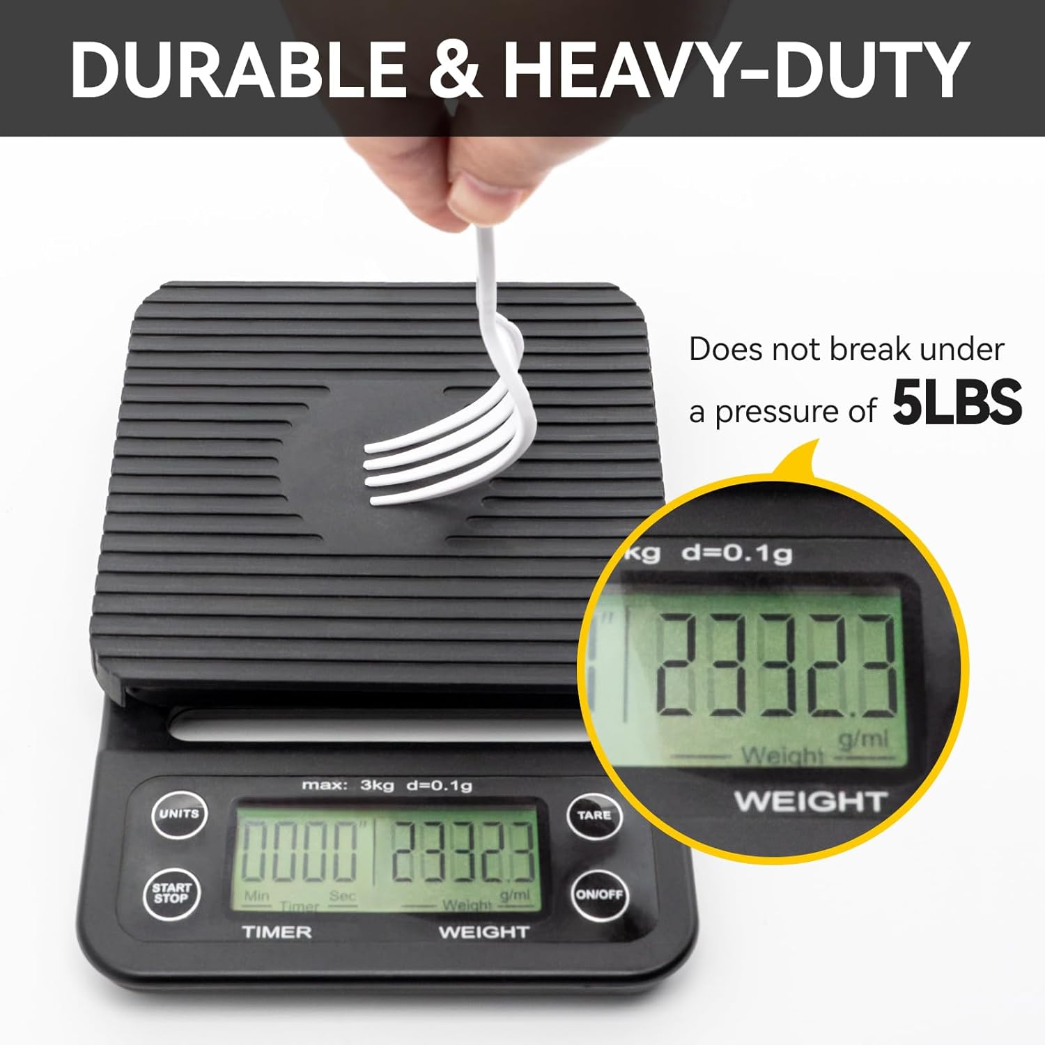 POSATE Heavy Weight Plastic Forks, Clear Disposable, 100 Count