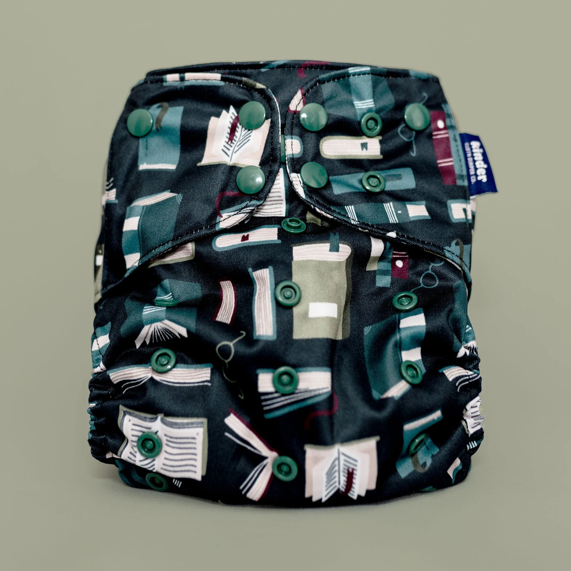 Kinder Cloth Diaper Co. Patterned Basics Pocket Cloth Diaper with Athletic Wicking Jersey