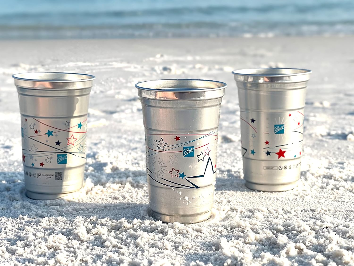 Ball Aluminum Cup Recyclable Party Cups, 20 oz. Cup, 30 Cups Per Pack