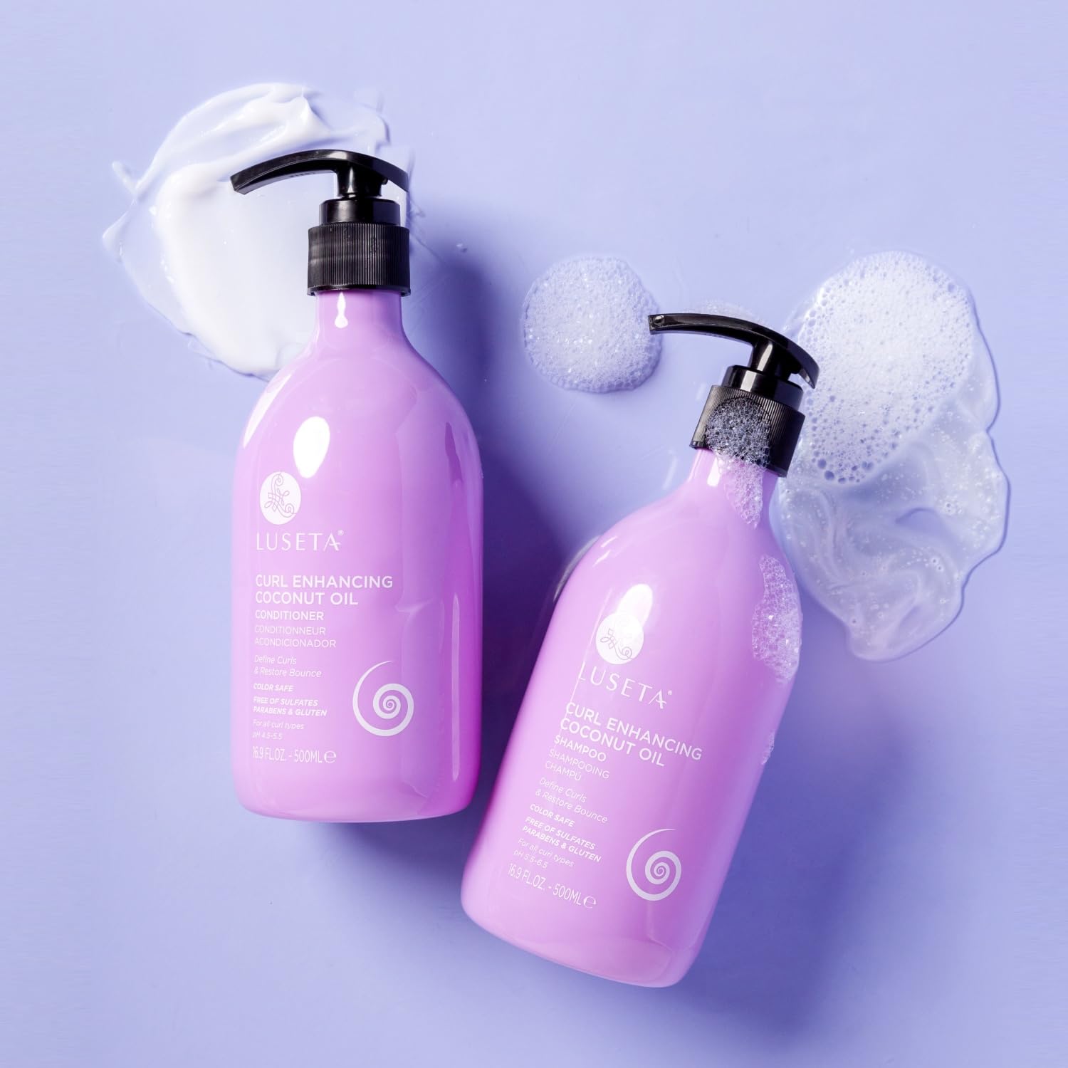 Luseta Biotin Shampoo and Conditioner for HairGrowth - Thickening Shampoo for Thinning Hair andHair Loss - Infused with Argan Oil to Repair DamagedDry Hair - Sulfate Free Paraben Free-2 x 16.9 fl oz