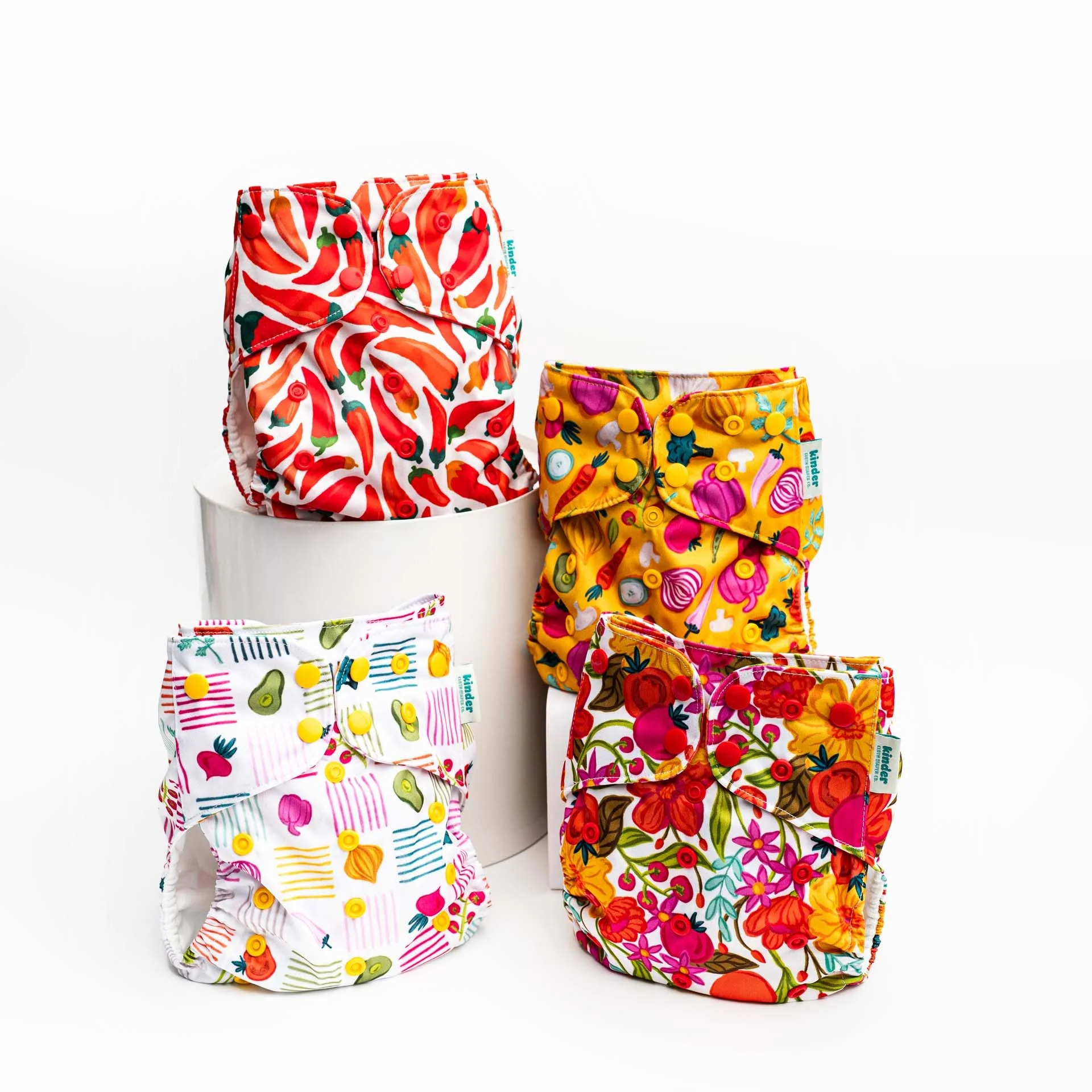 Kinder Cloth Diaper Co. Artist Collaborations Pocket Cloth Diaper with Athletic Wicking Jersey