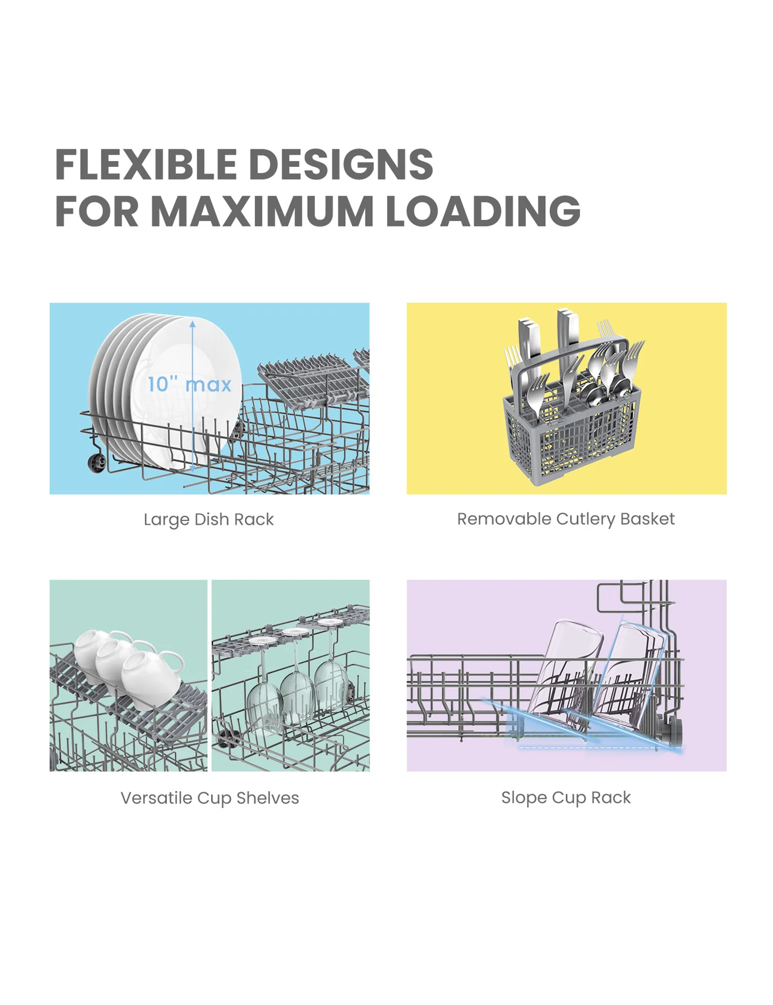 Countertop Portable Dishwasher - Black