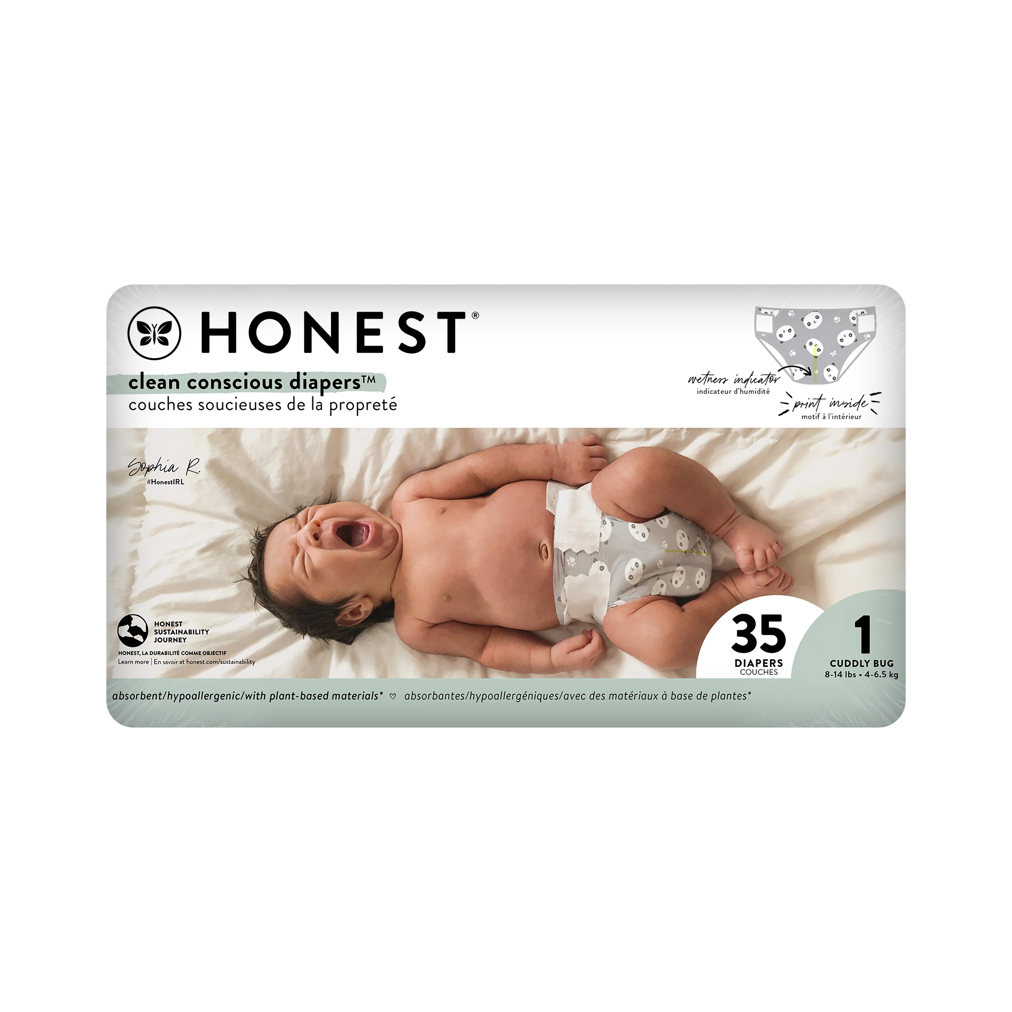The Honest Company Polybag Pandas