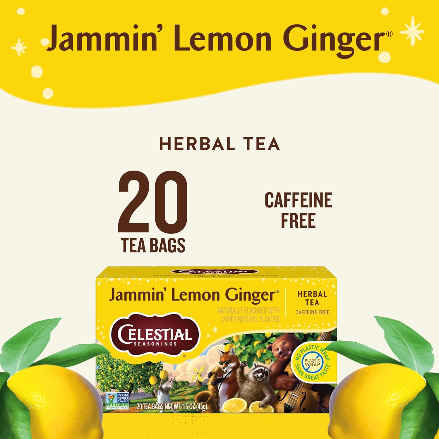 Celestial Seasonings Bengal Spice Herbal Tea, Caffeine Free, 20 Tea Bags Box, (Pack of 6)