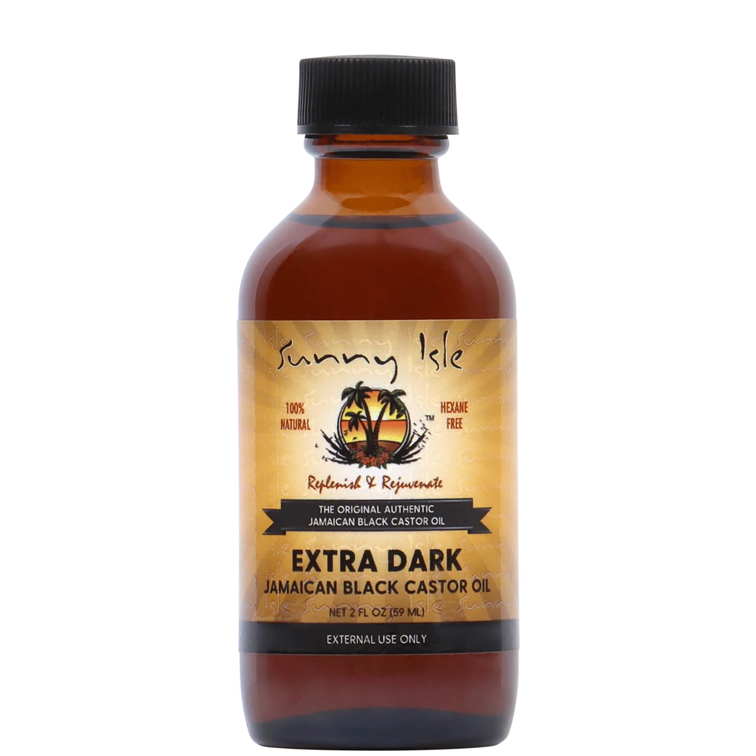 Sunny Isle Jamaican Black Castor Oil 4oz | 100% Natural Treatment for Hair, Scalp and Skin