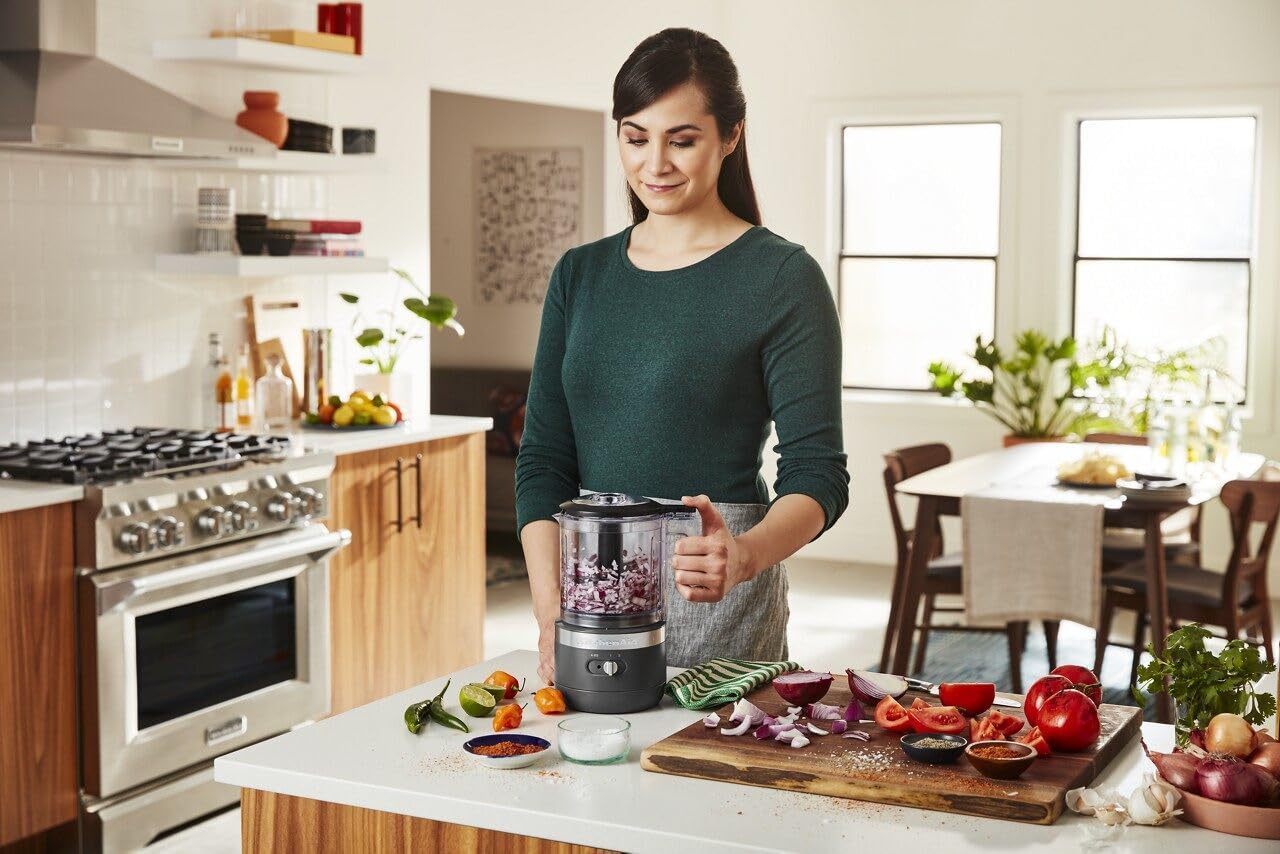 KitchenAid 5 Cup Food Chopper - KFC0516, Empire Red