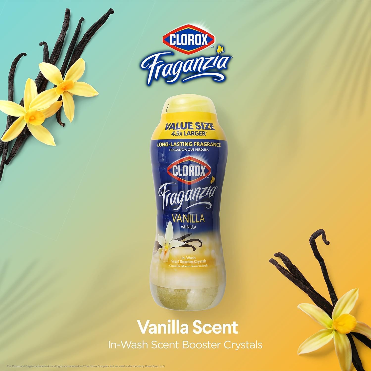 Clorox Fraganzia In-Wash Scent Booster Crystals in Ocean Scent, 18 Oz Twin Pack | Laundry Scent Booster Crystals | In-wash Scent Booster for Fresh Laundry in Ocean Scent 18 Ounce Twin Pack, 36oz