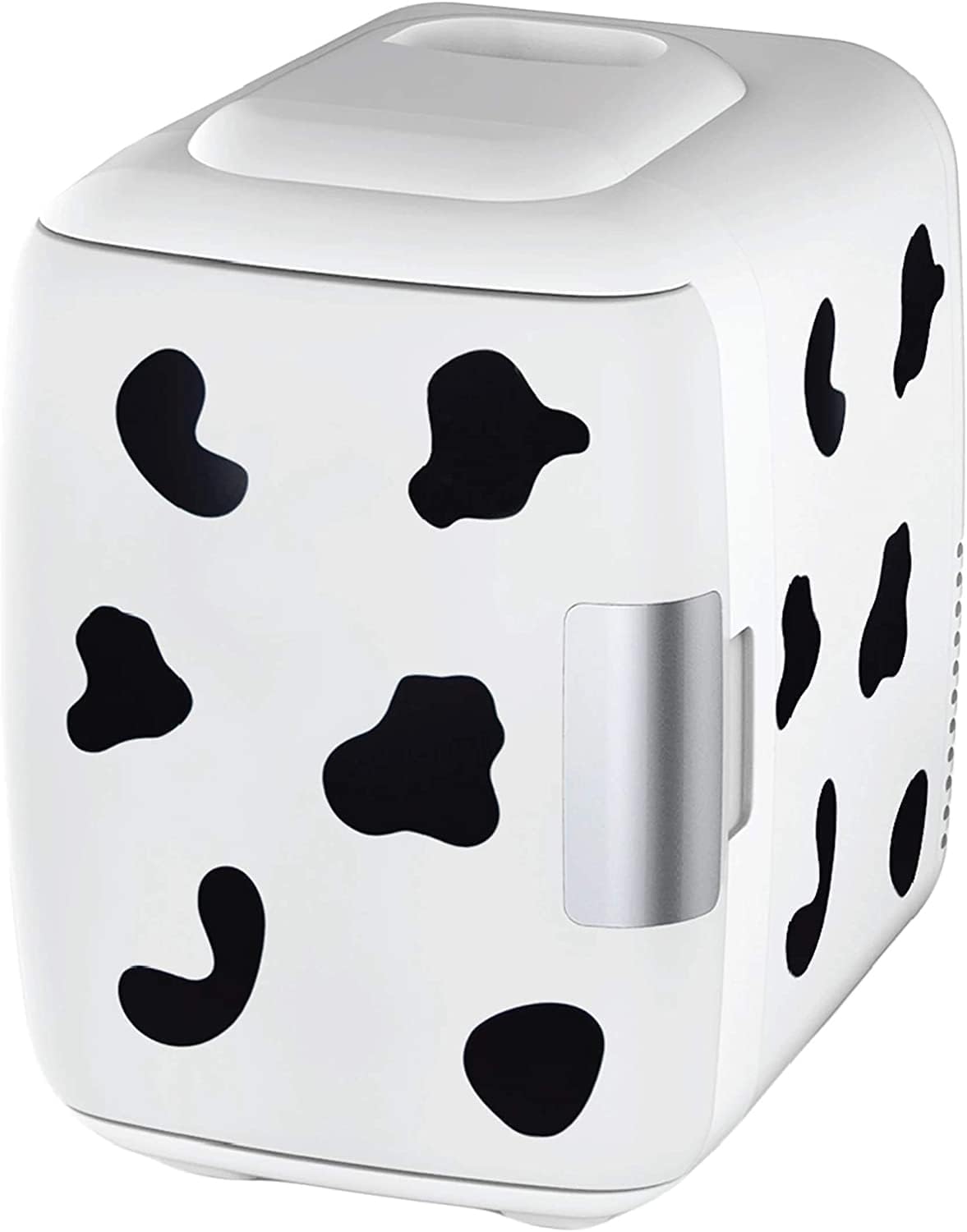 Cooluli Mini Fridge for Bedroom - Car, Office Desk & Dorm Room - Portable 4L/6 Can Electric Plug In Cooler & Warmer for Food, Drinks, Skincare Beauty & Makeup - 12v AC/DC & Exclusive USB Option, White