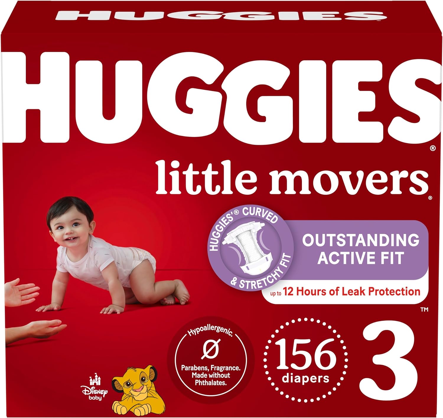 Huggies Size 5 Diapers, Little Movers Baby Diapers, Size 5 (27+ lbs), 120 Count (2 Packs of 60)