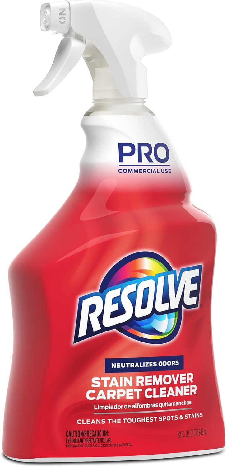 Resolve Professional Strength Spot and Stain Carpet Cleaner, Carpet Cleaner, Carpet Cleaner Solution, 32 Fl Oz