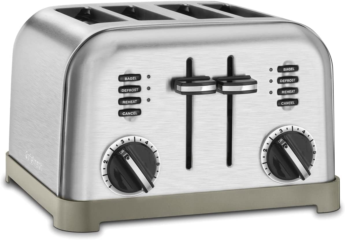 Cuisinart 4 Slice Toaster Oven, Brushed Stainless, CPT-180P1