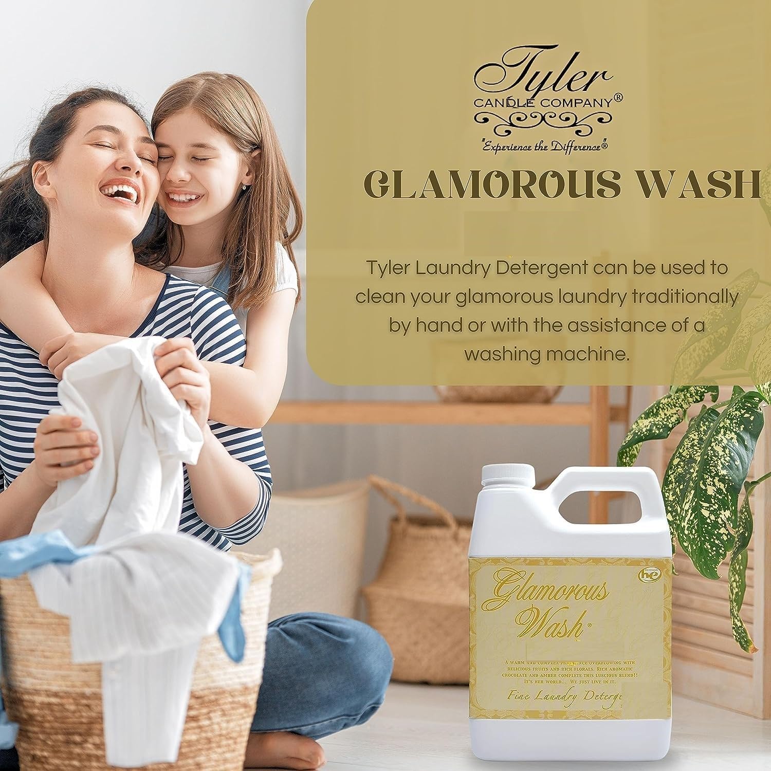 Tyler Glam Wash Laundry Detergent, Diva 907g, Liquid, 32 FL Oz (0.95L) HE Safe