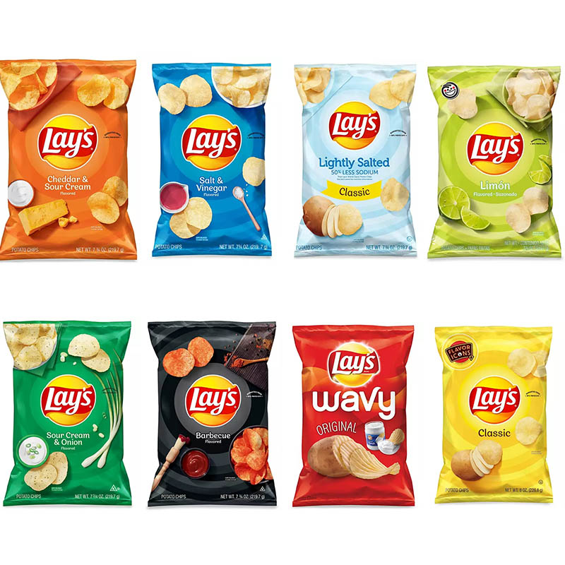 8 Flavors - Lay's Potato Chips  8 Oz
