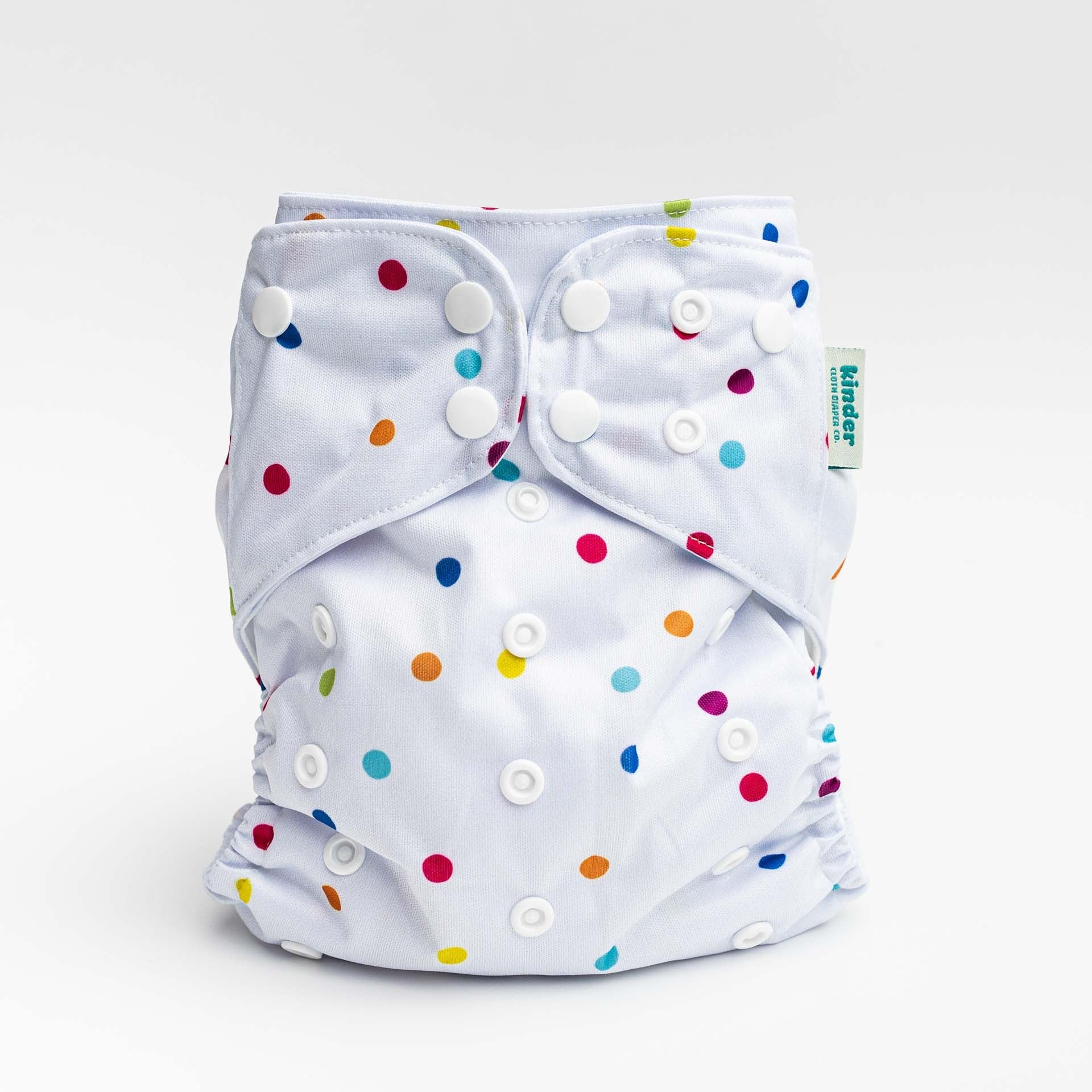 Kinder Cloth Diaper Co. Patterned Basics Pocket Cloth Diaper with Athletic Wicking Jersey