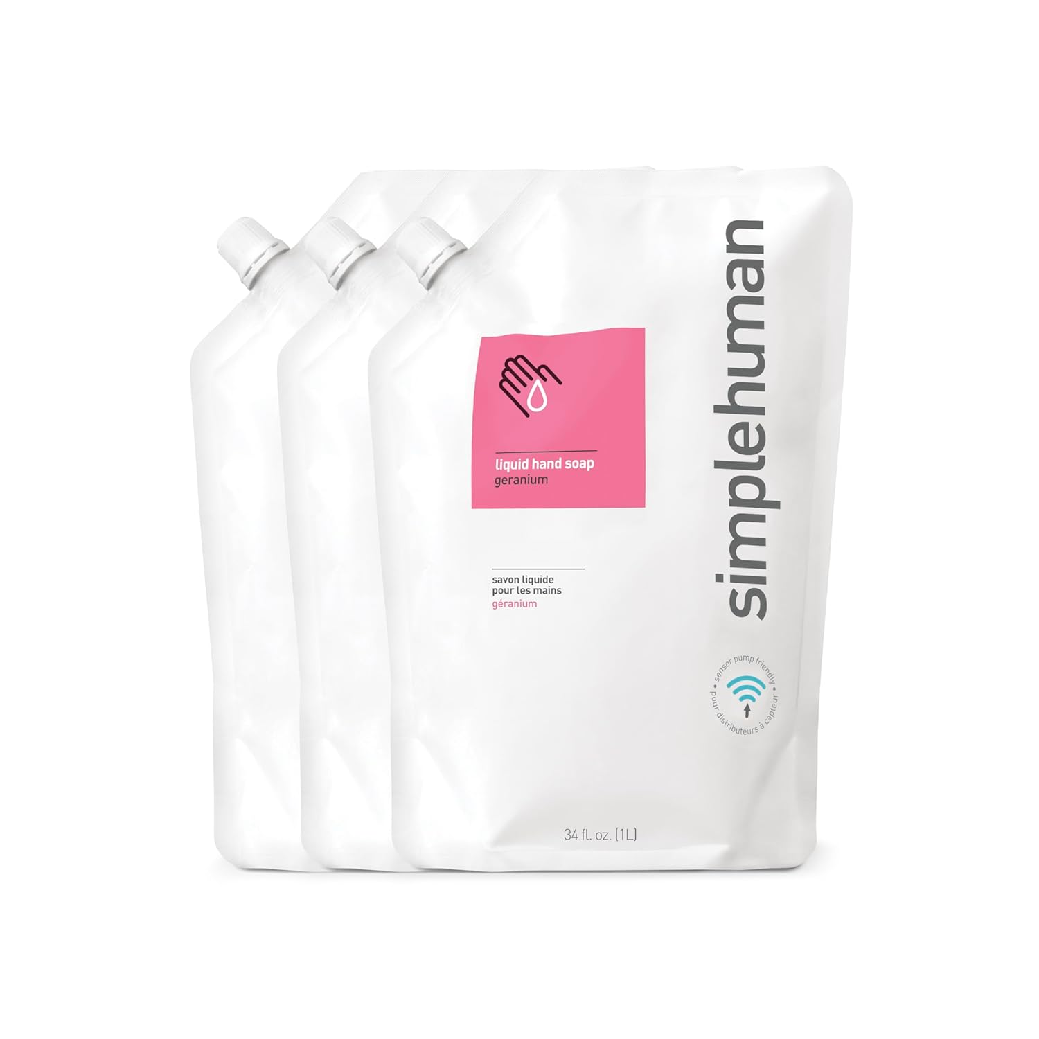 simplehuman Lavender Moisturizing Liquid Hand Soap Refill Pouch, 34 Fl. Oz.