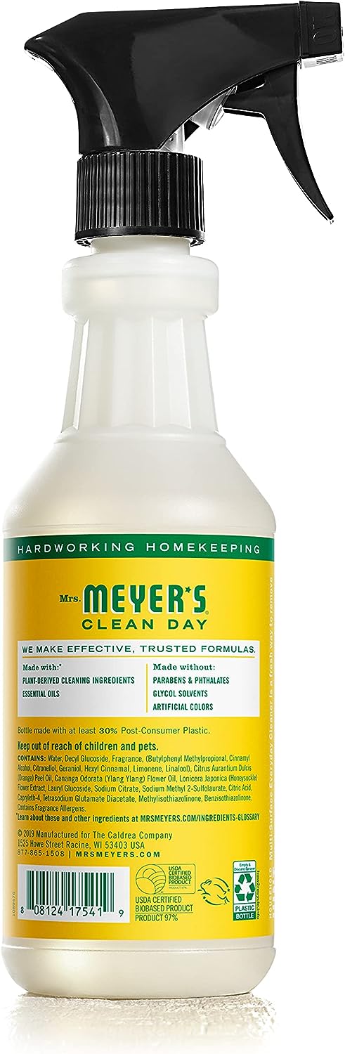 Mrs. Meyer's All-Purpose Cleaner Spray, Lemon Verbena, 16 fl. oz - Pack of 3