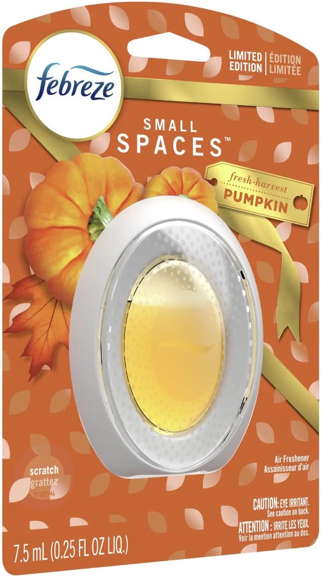 Febreze Small Spaces Air Freshener Linen & Sky, .25 fl. oz., Pack of 4