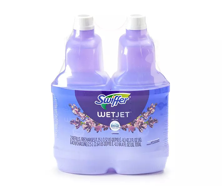 Febreze Lavender WetJet Spray Mop Liquid Refill, 2-Pack