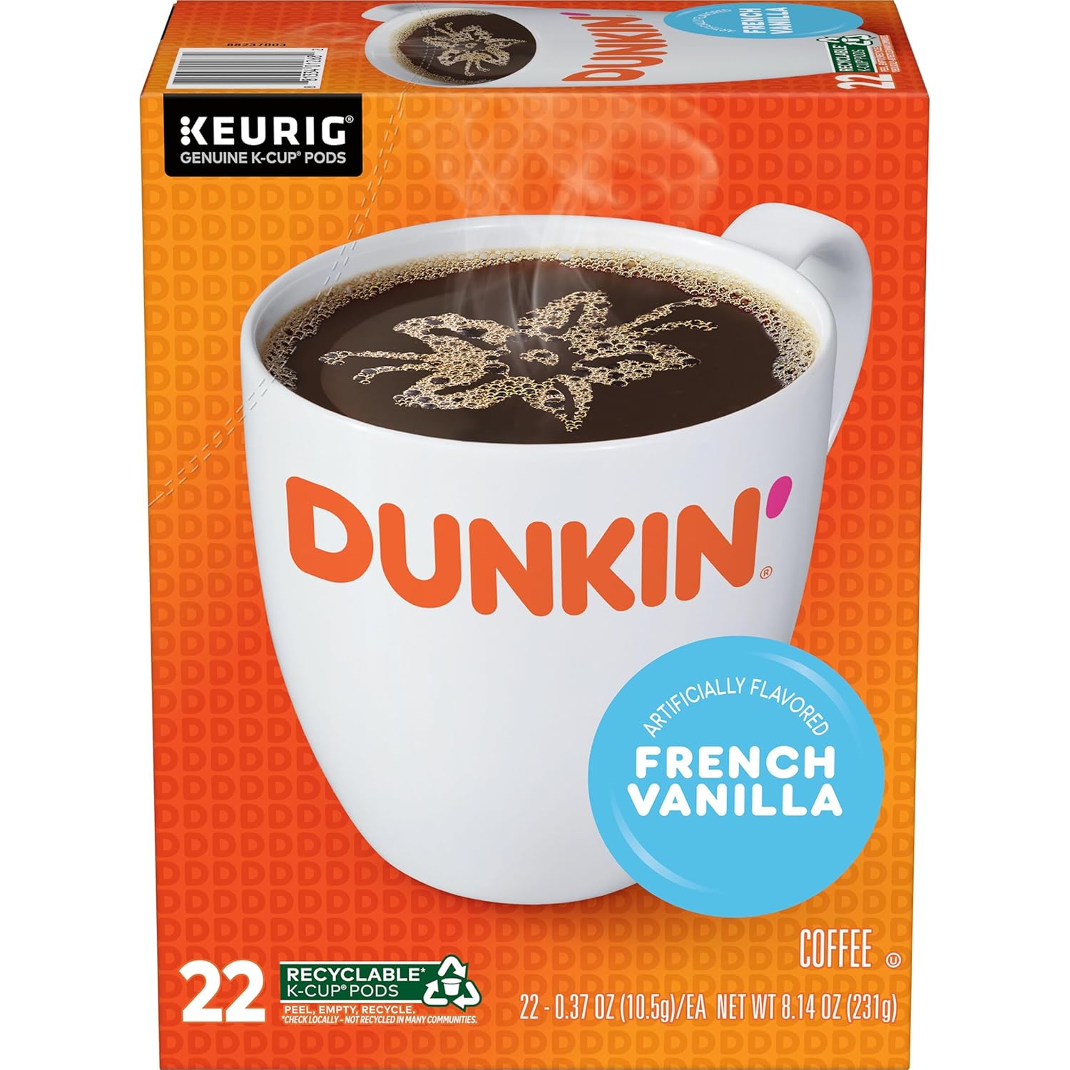Dunkin' Original Blend Medium Roast Coffee, 60 Keurig K-Cup Pods