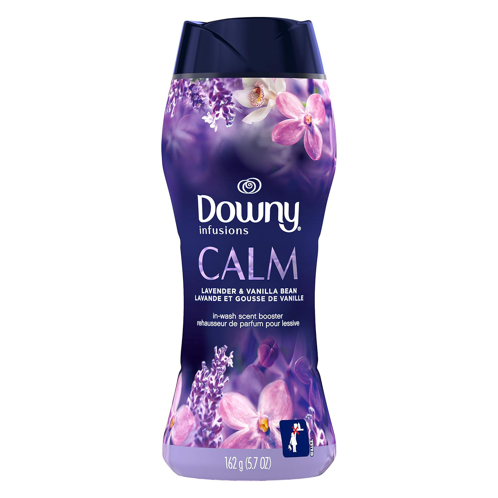 Downy Infusions In Wash Scent Booster Beads, CALM, Soothing Lavender and Vanilla Bean Scent, 24 oz Laundry Beads