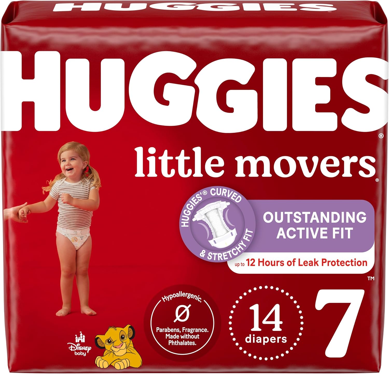 Huggies Size 5 Diapers, Little Movers Baby Diapers, Size 5 (27+ lbs), 120 Count (2 Packs of 60)
