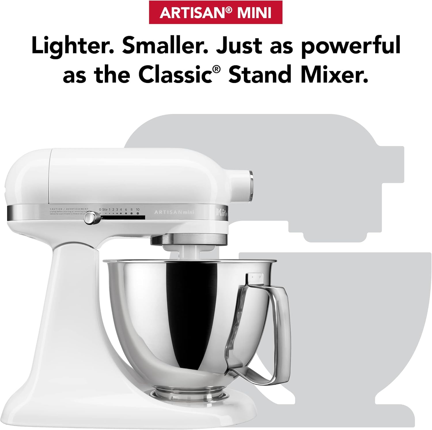 KitchenAid Artisan Mini 3.5 Quart Tilt-Head Stand Mixer - KSM3316X - Black Matte