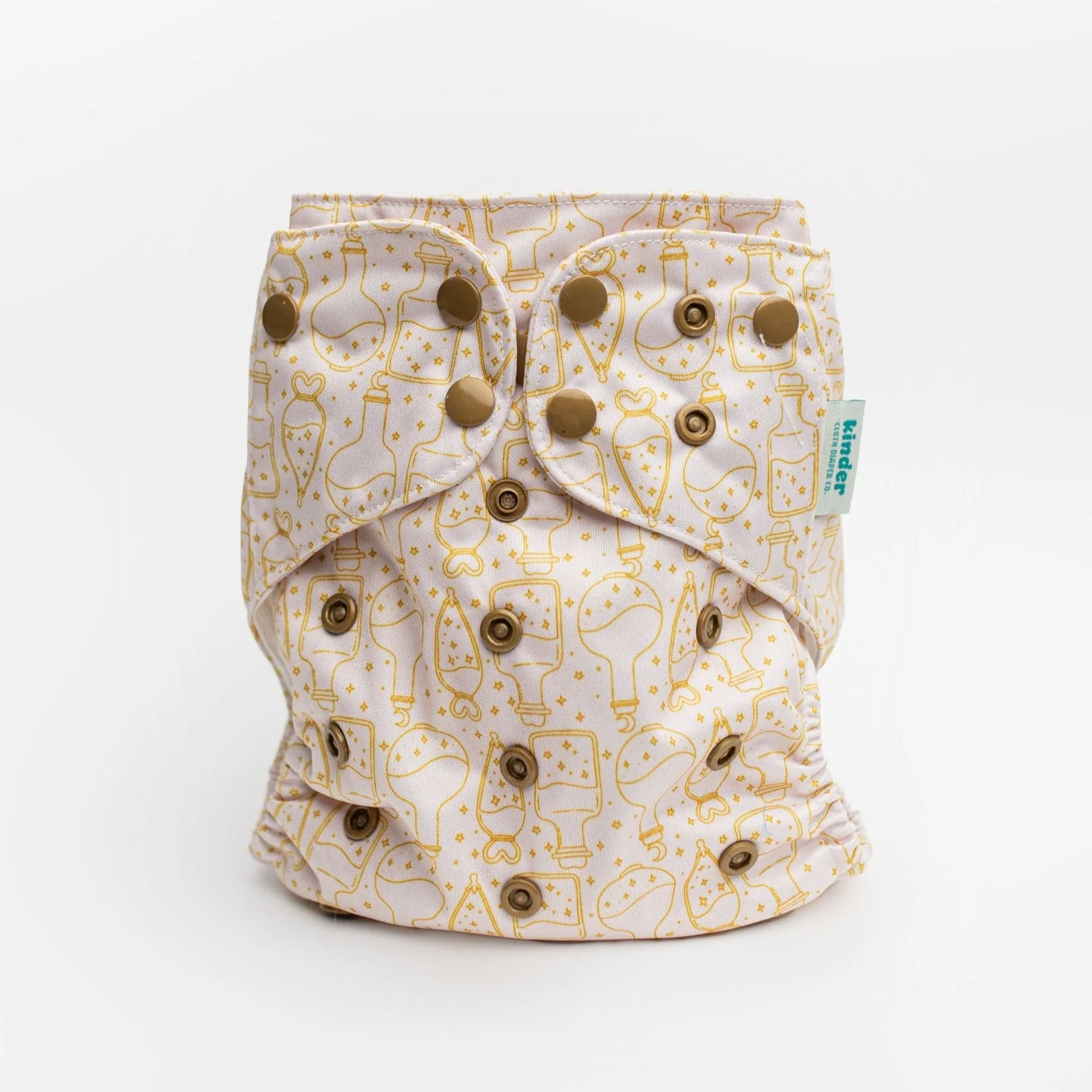 Kinder Cloth Diaper Co. Patterned Pocket Cloth Diaper with Athletic Wicking Jersey