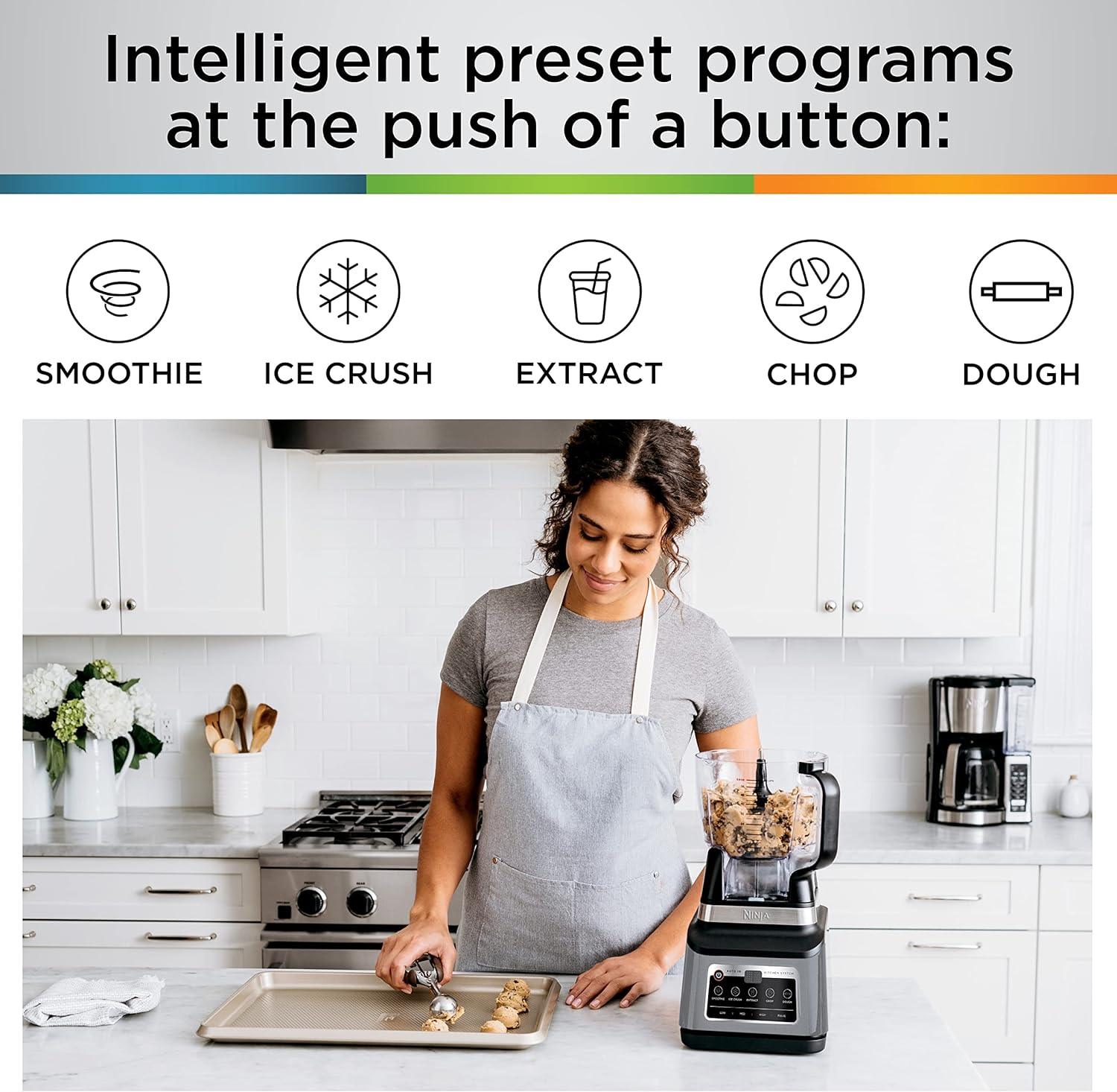 Ninja BN701 Professional Plus Blender, 1400 Peak Watts, 3 Functions for Smoothies, Frozen Drinks & Ice Cream with Auto IQ, 72-oz.* Total Crushing Pitcher & Lid, Dark Grey