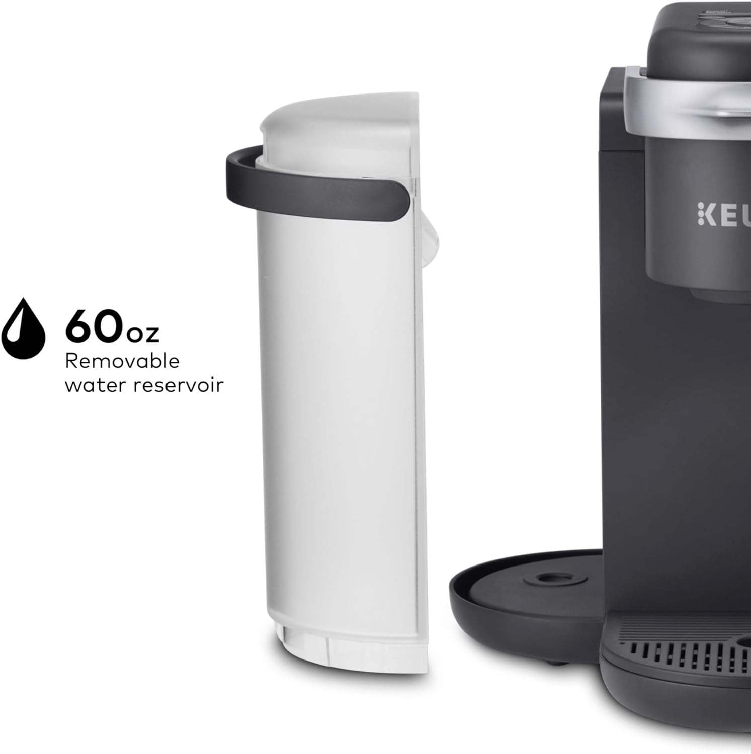 Keurig K-Cafe K-Duo Single Serve Coffee, Latte and Cappuccino Maker, 32 K-Cup Pods, Dark Charcoal
