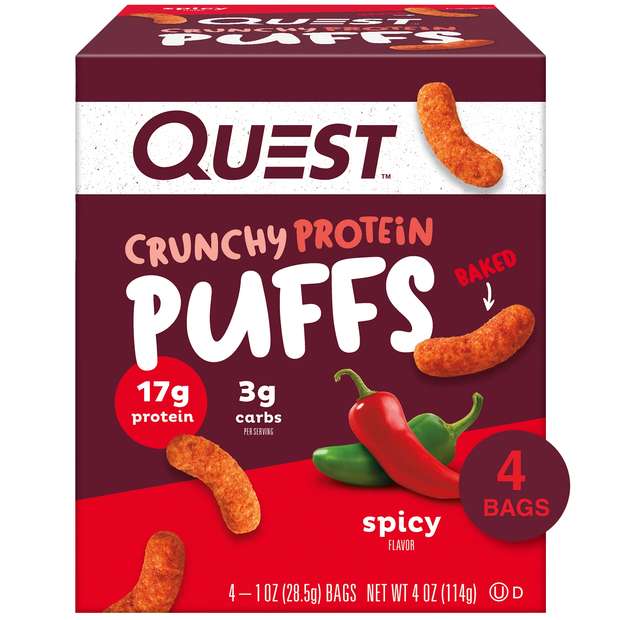 Spicy Crunchy Protein Puffs
