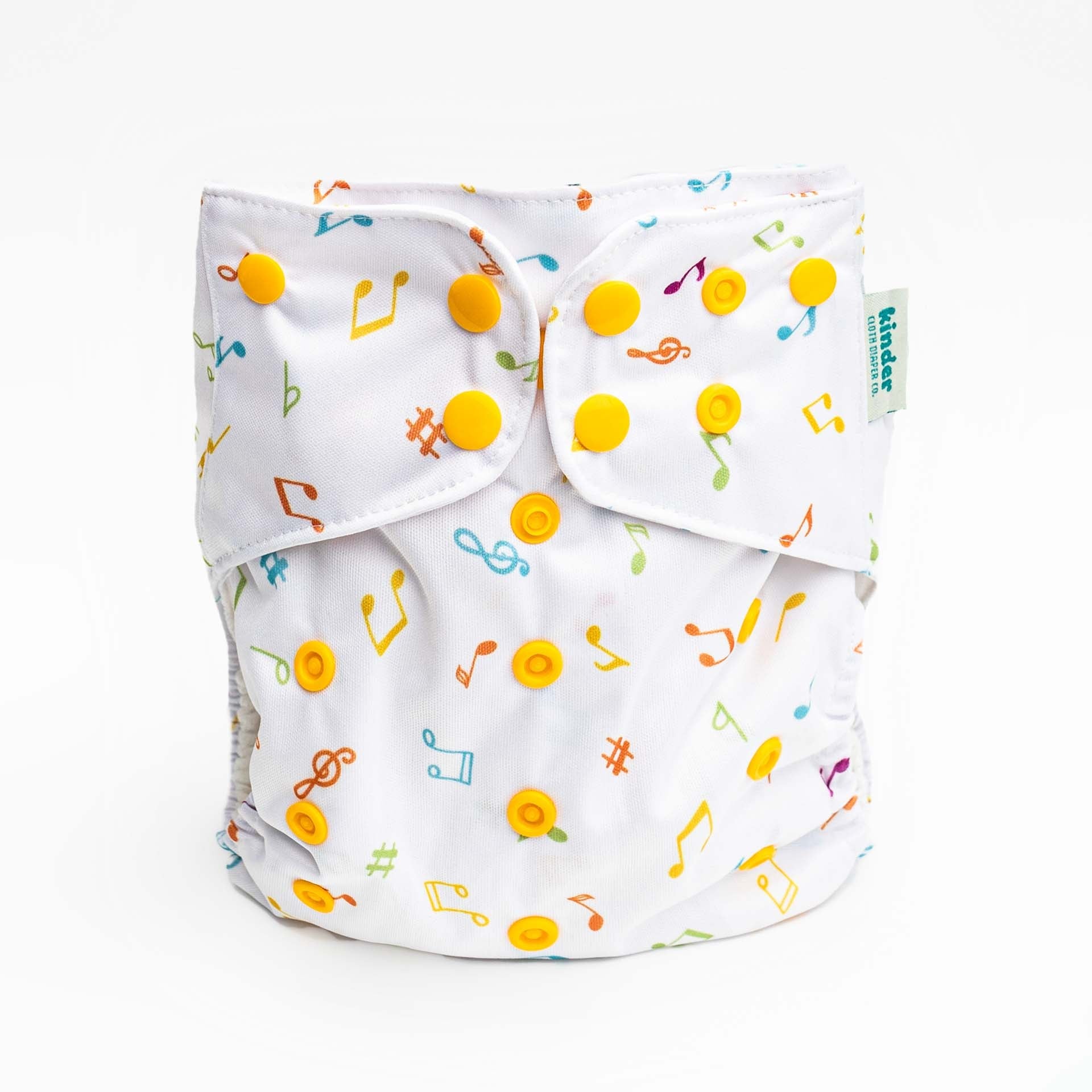 Kinder Cloth Diaper Co. Patterned Basics Pocket Cloth Diaper with Athletic Wicking Jersey