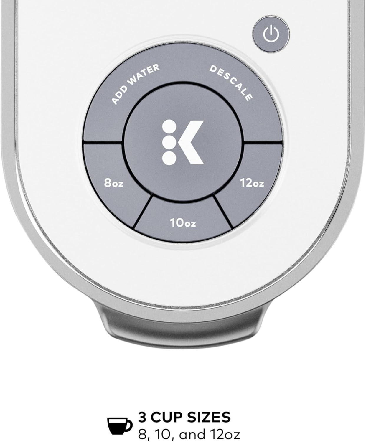 Keurig K-Slim Single Serve K-Cup Pod Coffee Maker, Multistream Technology, 3 Brew Sizes, Slim and Sleek Design, 46oz Removable Reservoir, Black