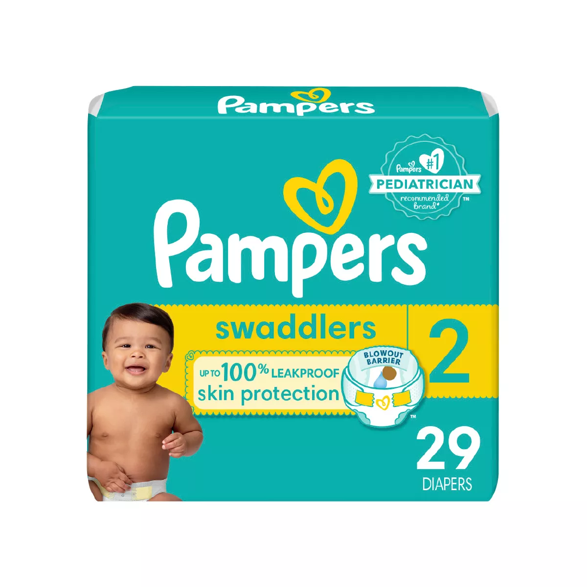 Pampers Swaddlers Diaper Size 2 29 Count
