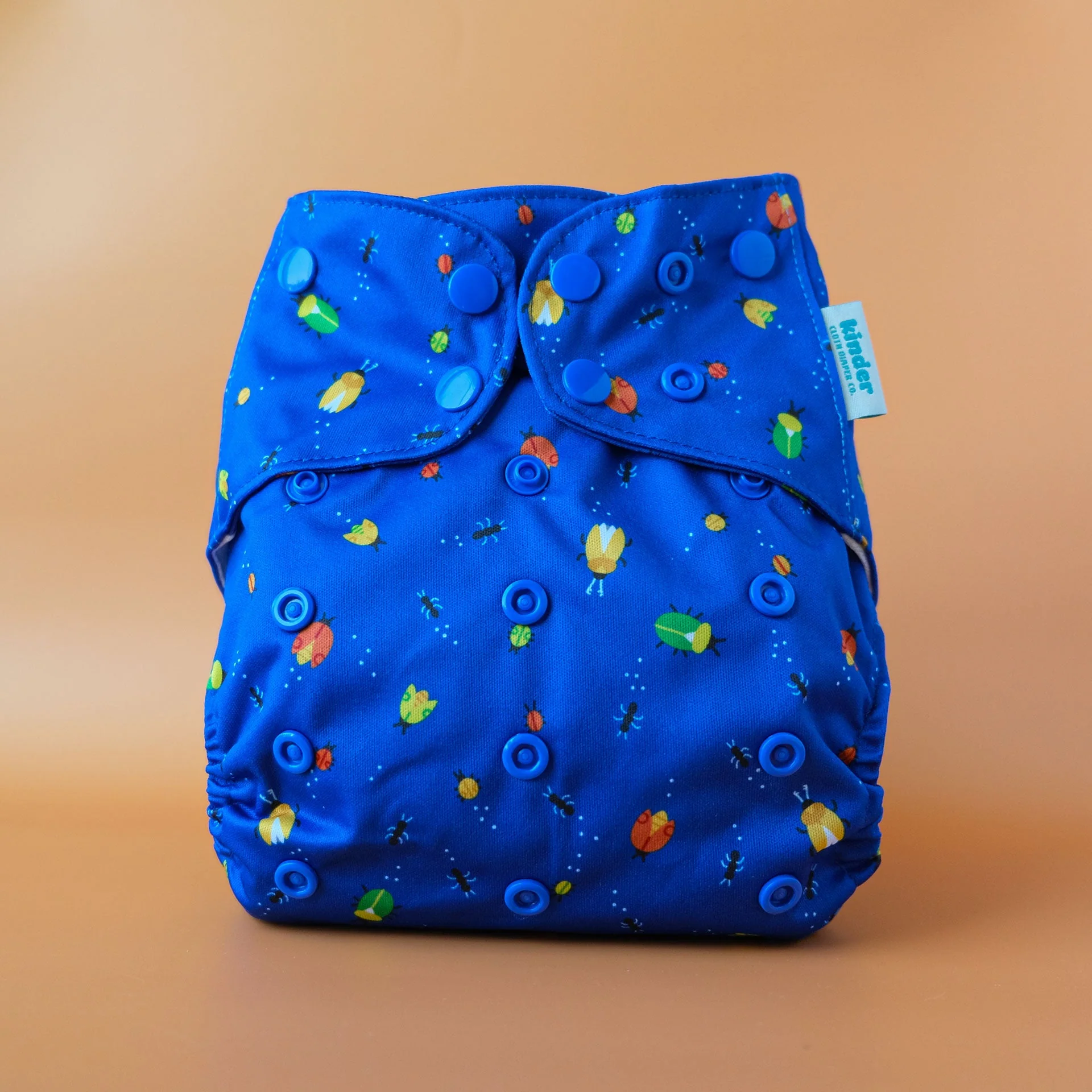 Kinder Cloth Diaper Co. Patterned Basics Pocket Cloth Diaper with Athletic Wicking Jersey