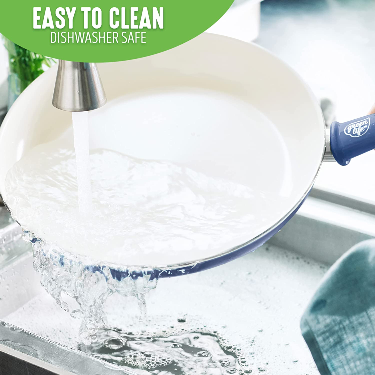 Ceramic non-stick 12-piece pan set