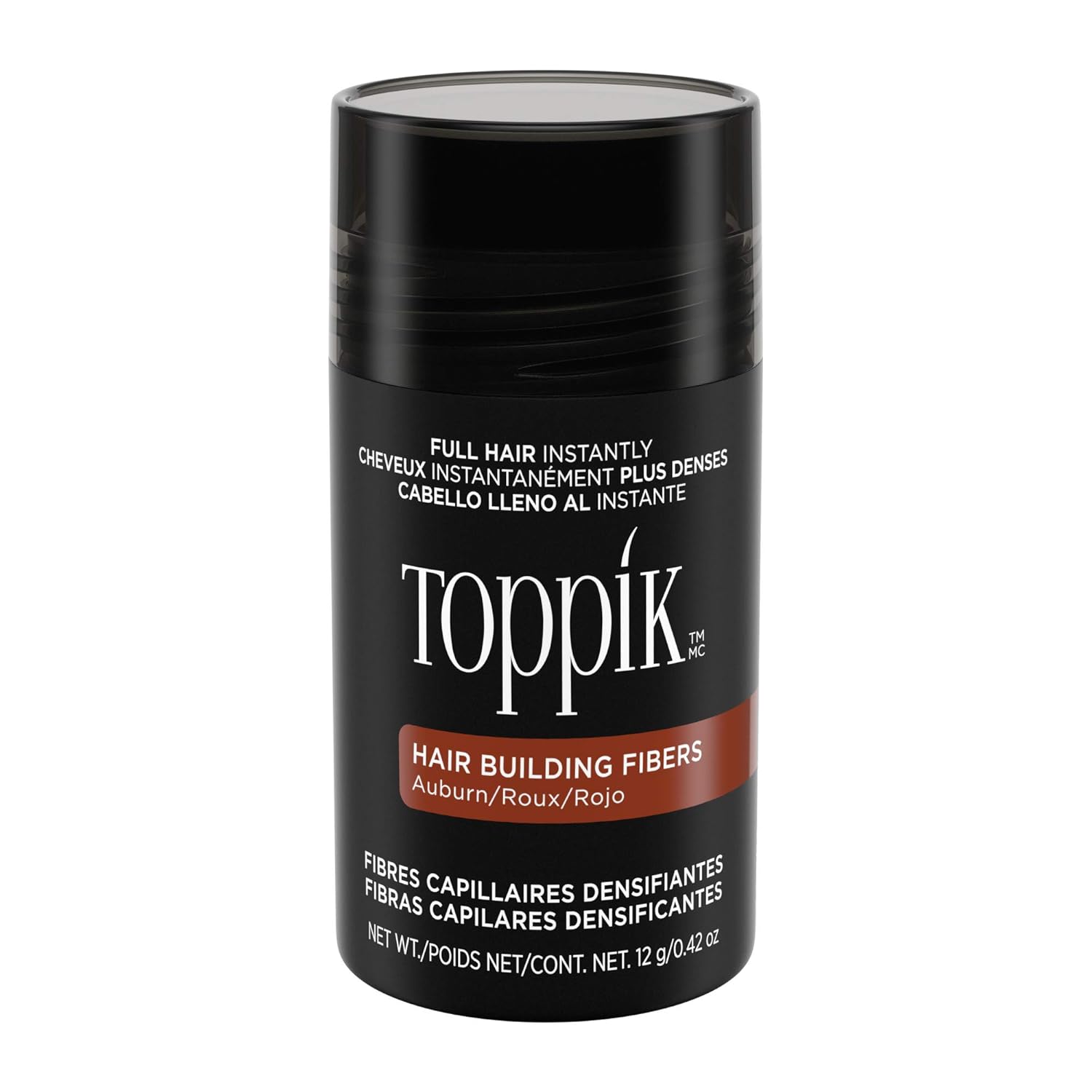Toppik Hair Building Fibers, 12g Fill In Fine or Thinning Hair Instantly Thicker, Fuller Looking Hair 9 Shades for Men & Women