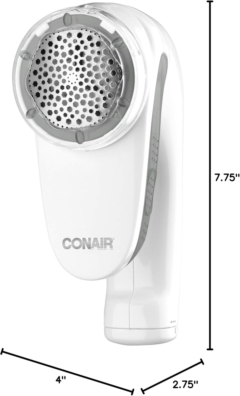 Conair Fabric Shaver and Lint Remover, Battery Operated Portable Fabric Shaver, White