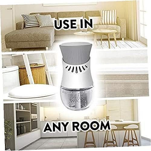 Air Wick Plug in Scented Oil Refill, 5ct, Fresh Linen, Essential Oils, Air Freshener