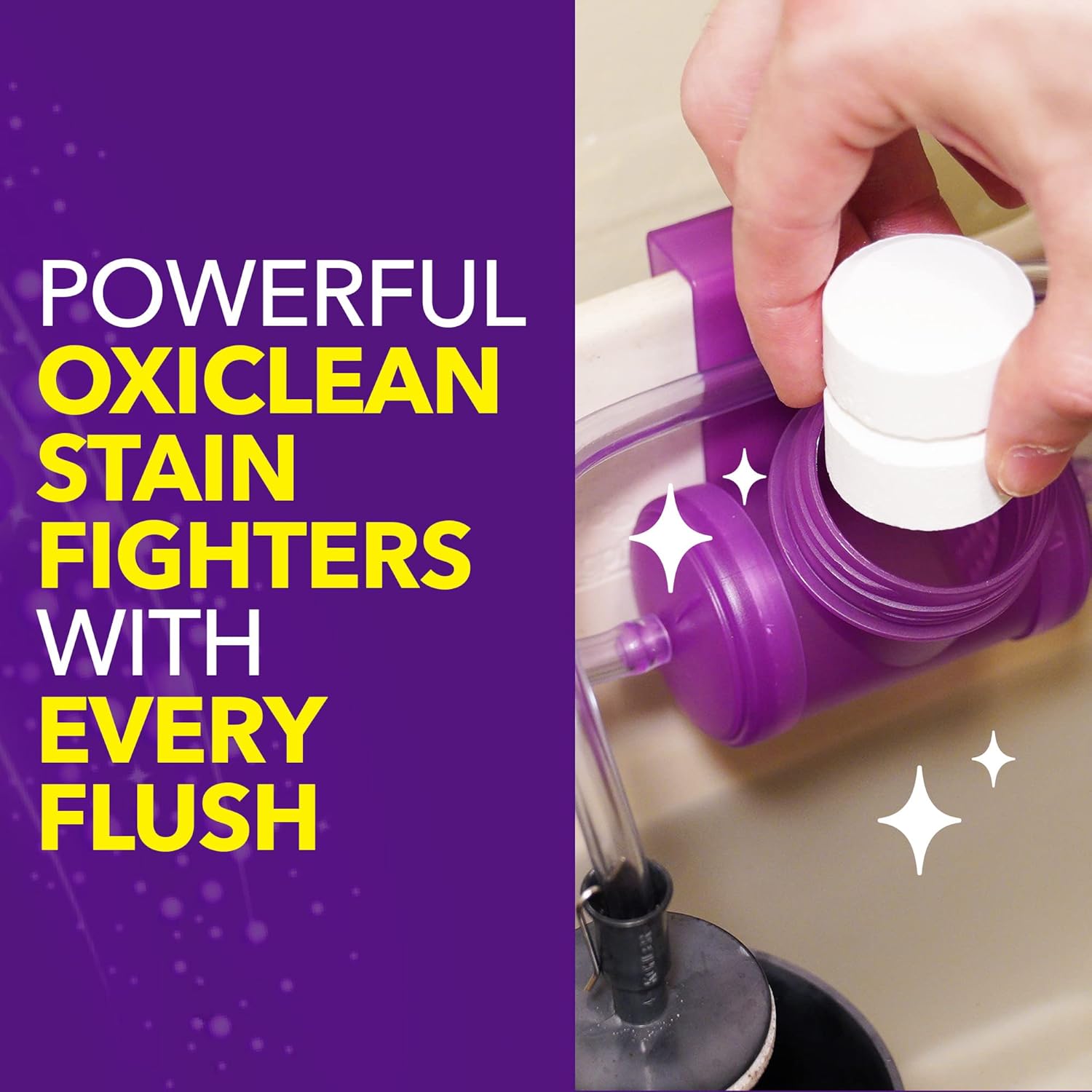 Kaboom Scrub Free! Toilet Bowl Cleaner System with 2 Refills