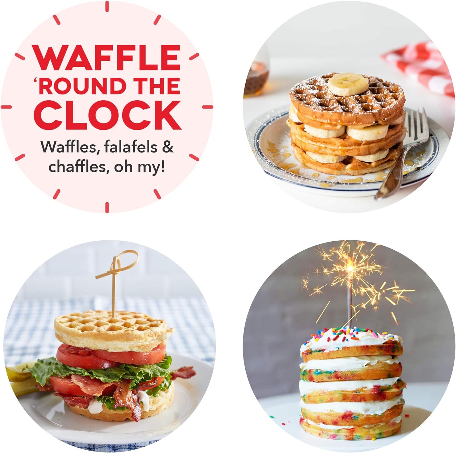 DASH Mini Waffle Maker - 4” Waffle Mold, Nonstick Waffle Iron with Quick Heat-Up, PTFE Nonstick Surface - Perfect Mini Waffle Maker for Kids and Families, Just Add Batter (Aqua)