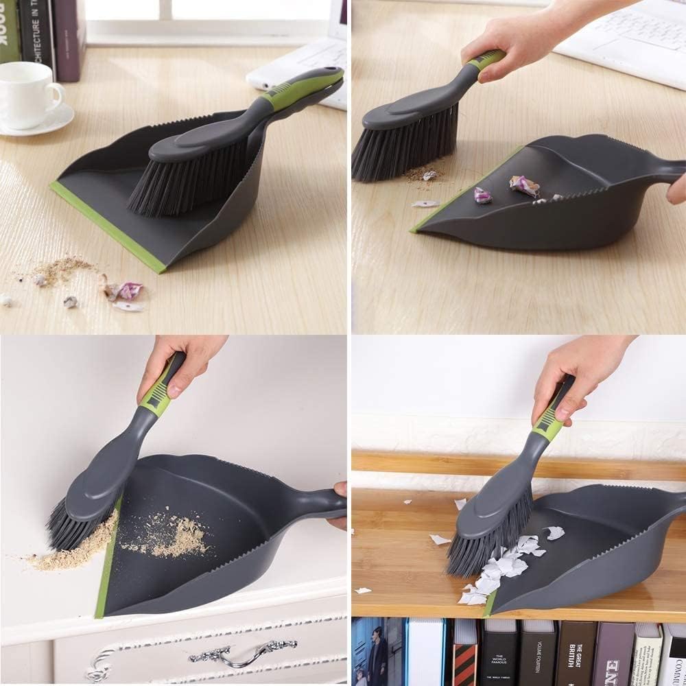 Dust pan Broom - Dust Pans with Brush,Hand Broom and Dustpan Set,Dustpan and Brush Set,Handheld Dustpan are Used to Clean Kitchens, Floors, Tables, Animal Cages.
