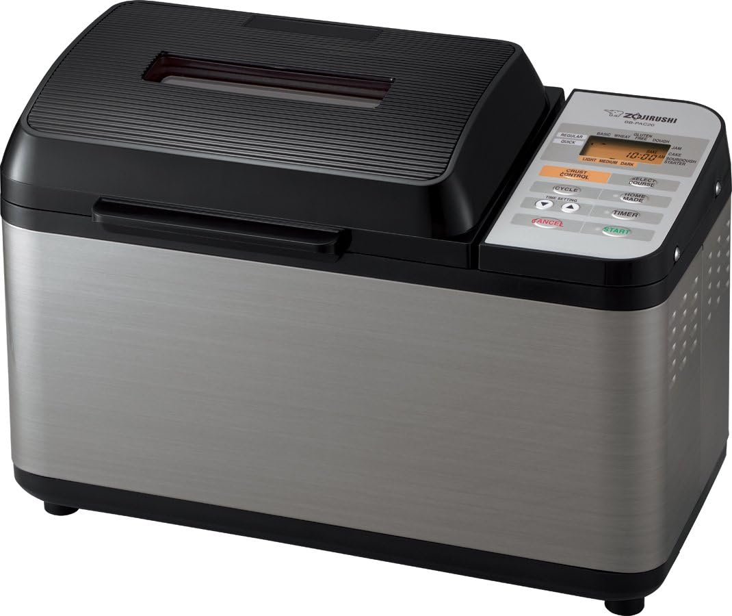 Zojirushi BB-PDC20BA Home Bakery Virtuoso Plus Breadmaker, 2 lb. loaf of bread