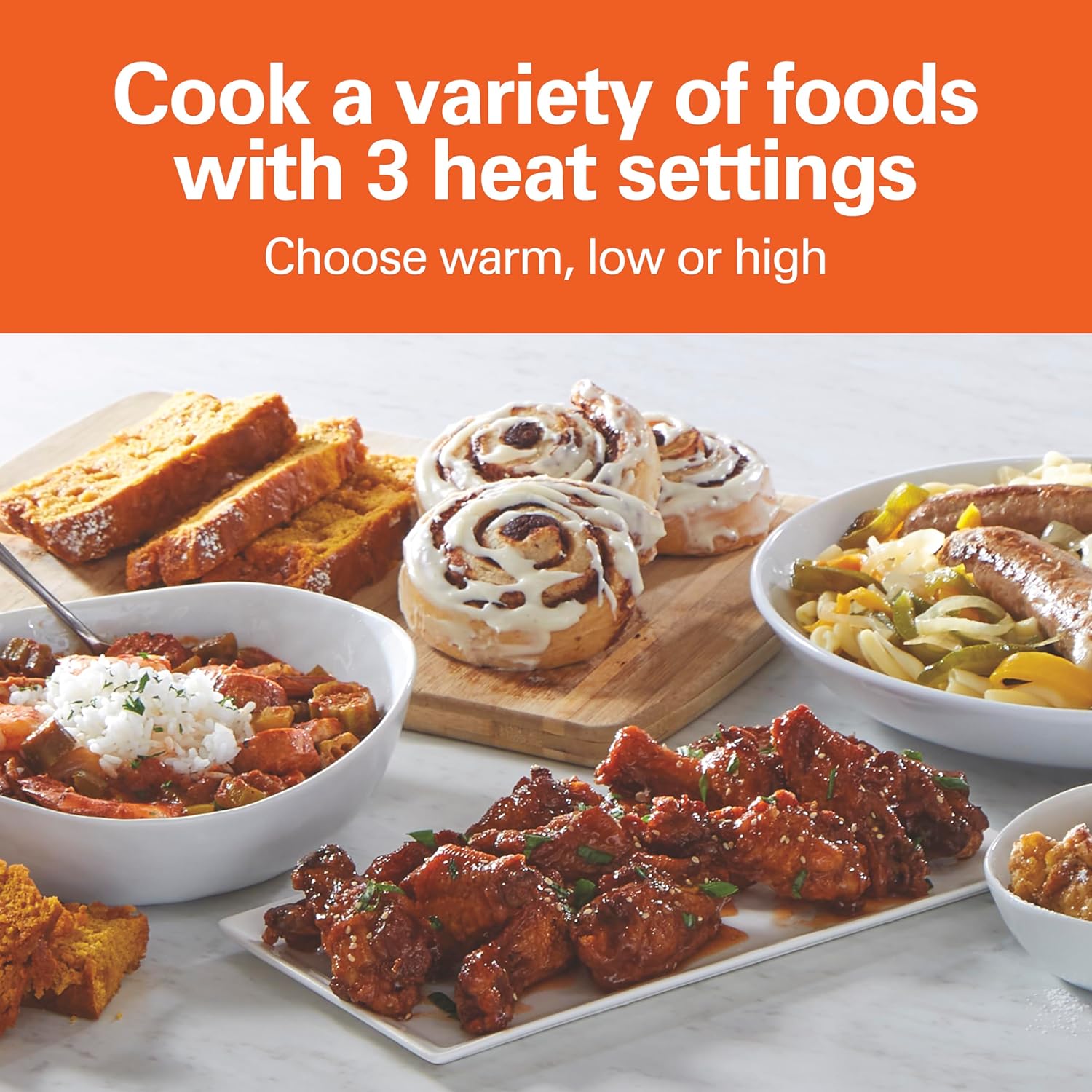 Hamilton Beach Programmable Slow Cooker with Flexible Easy Programming, 5 Cooking Times, Dishwasher-Safe Crock, Lid, 4 Quart, Silver