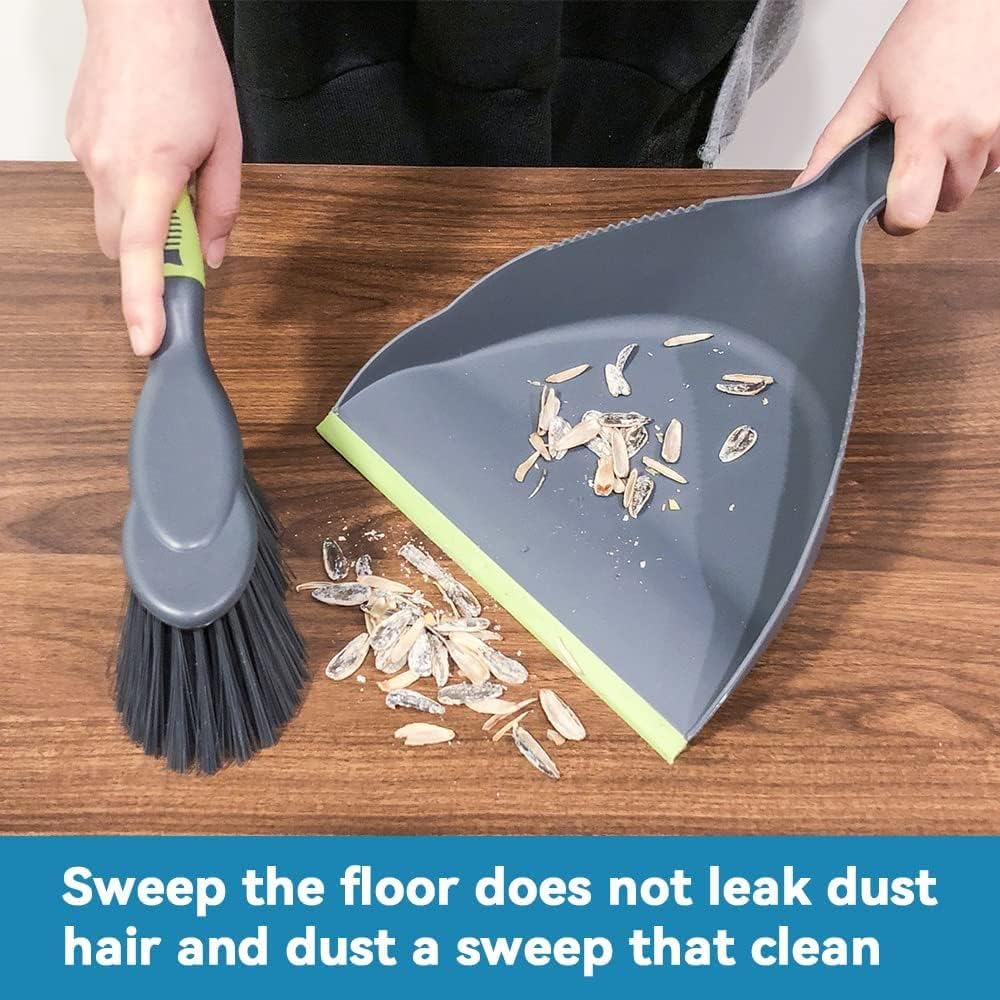 Dust pan Broom - Dust Pans with Brush,Hand Broom and Dustpan Set,Dustpan and Brush Set,Handheld Dustpan are Used to Clean Kitchens, Floors, Tables, Animal Cages.